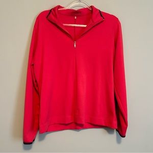 Nike GOLF Fit Dry Active Quarter Zip Bright Pink Size Large